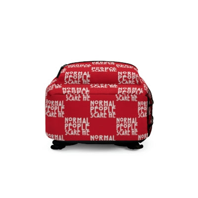 Red Checkered Normal people Backpack