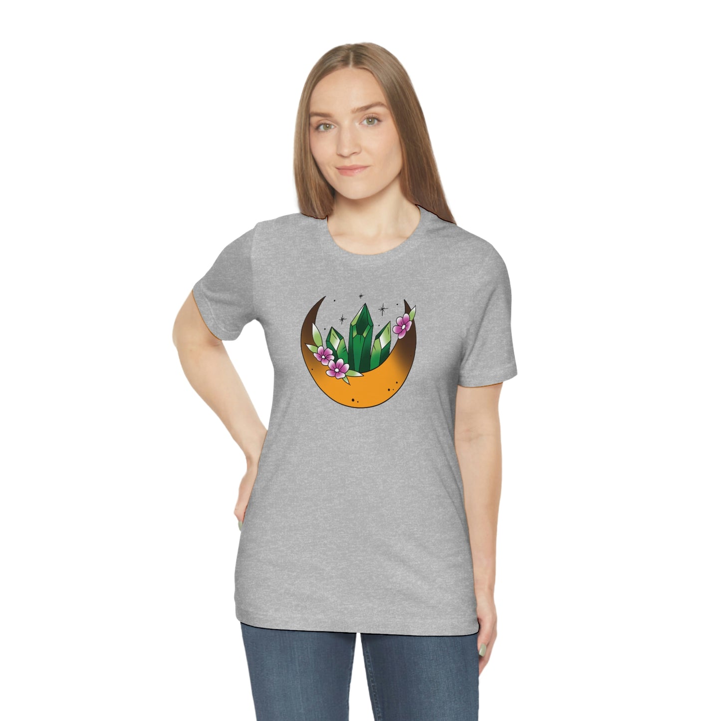 Green Crystal Unisex Jersey Short Sleeve Tee