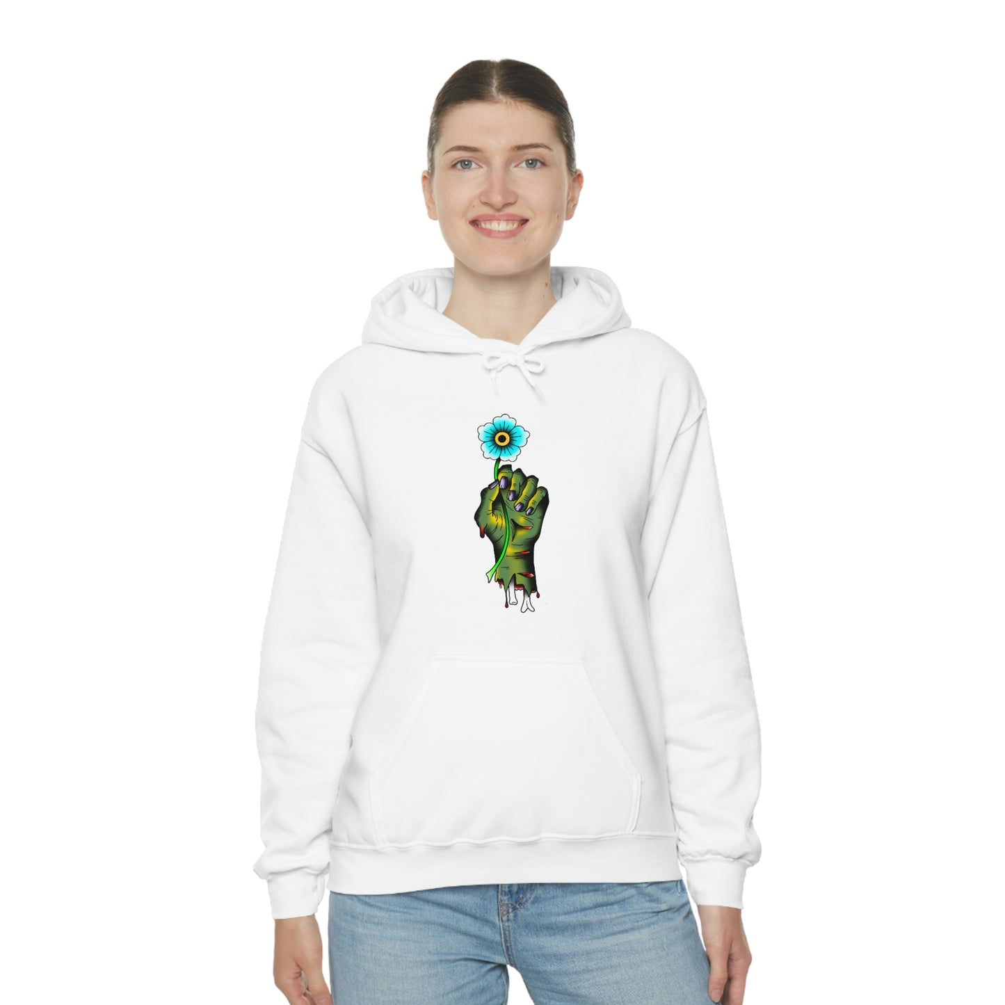 Zombie Flower Unisex Heavy Blend™ Hooded Sweatshirt