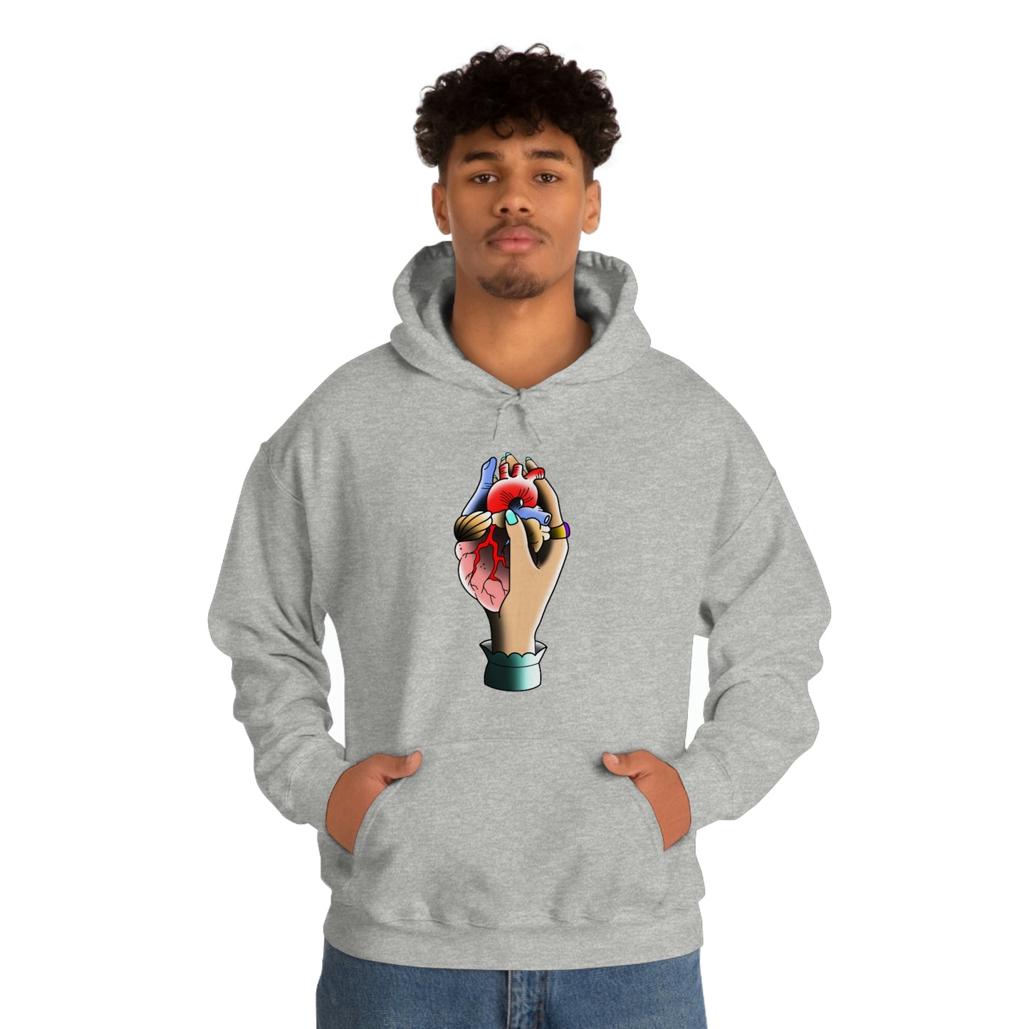 Rip My Heart Out Unisex Heavy Blend™ Hooded Sweatshirt