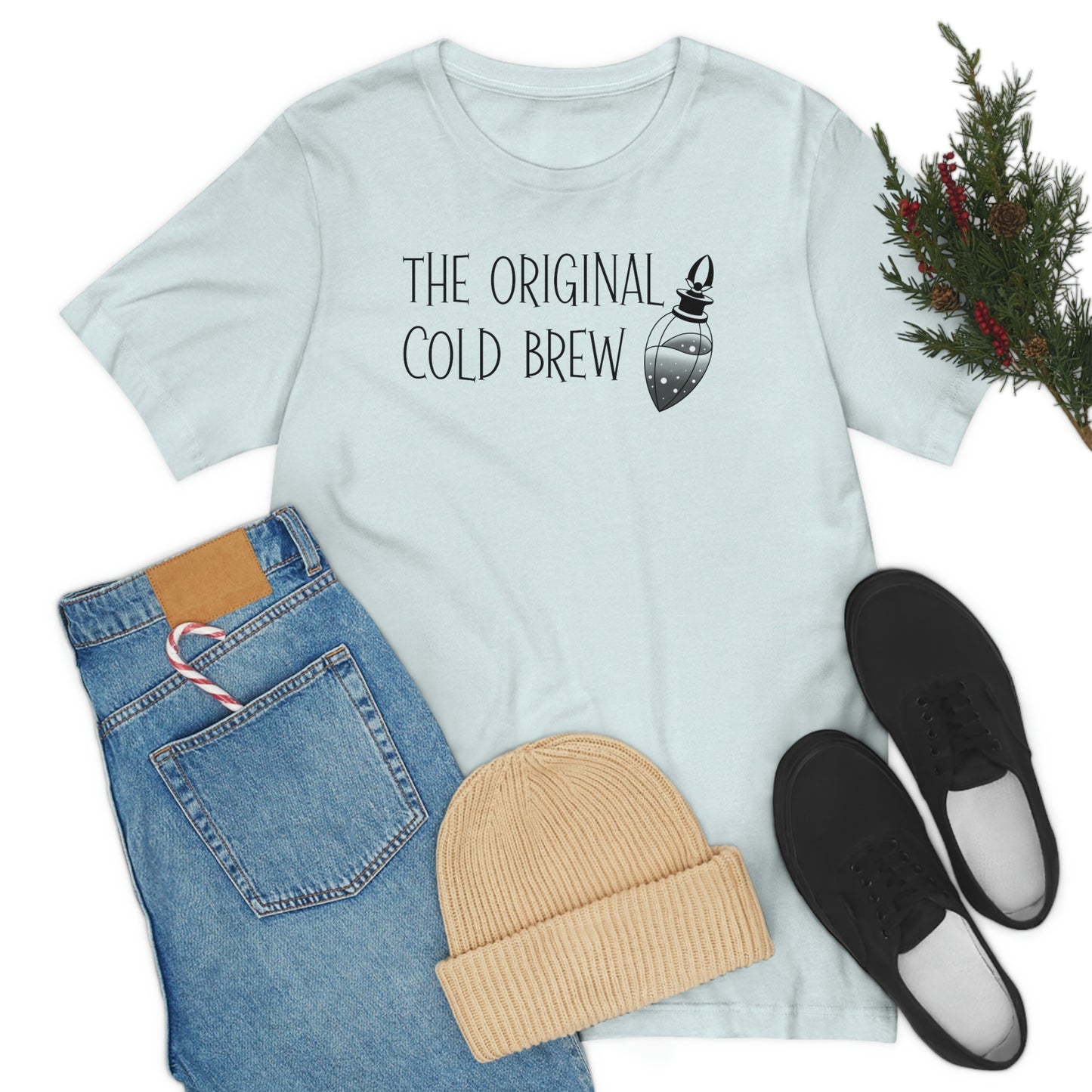 The Original Cold Brew Black Font Unisex Jersey Short Sleeve Tee