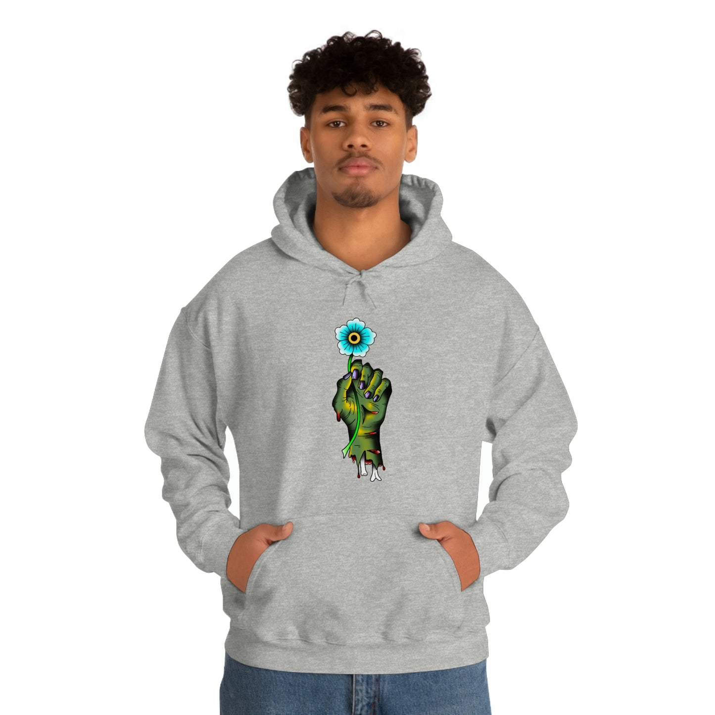 Zombie Flower Unisex Heavy Blend™ Hooded Sweatshirt