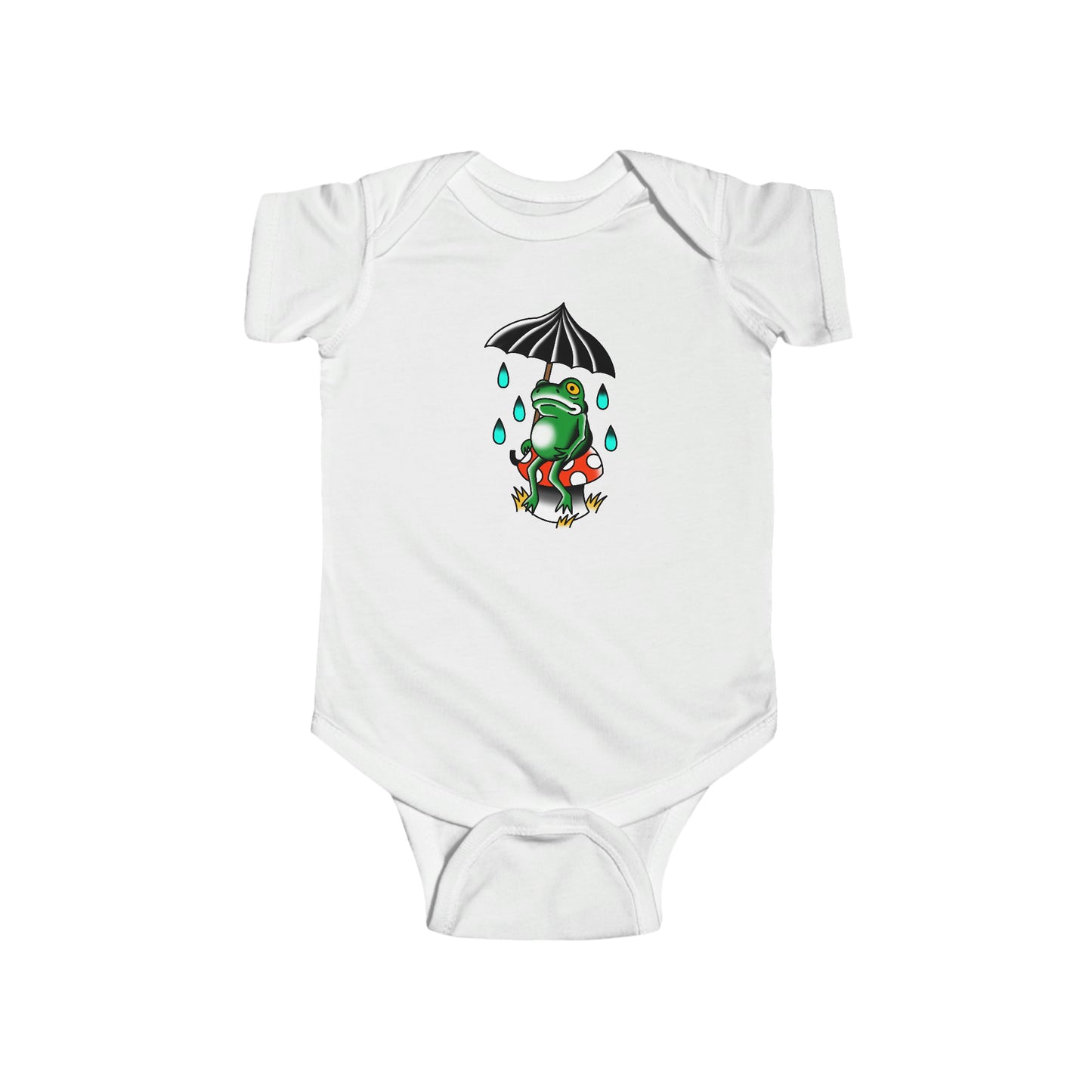 Rainy Day Frog Infant Fine Jersey Bodysuit