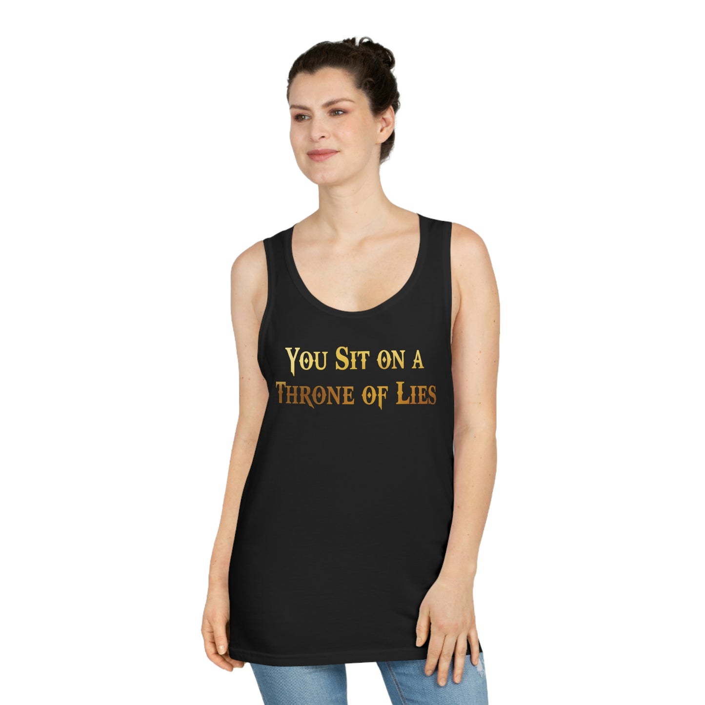 You Sit on A Throne of Lies Unisex Softstyle™ Tank Top