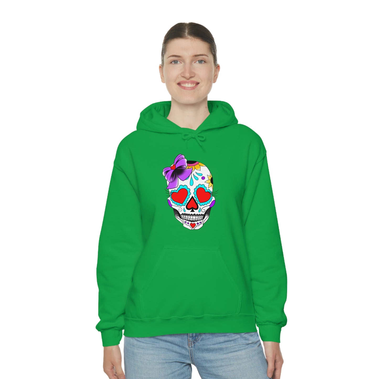 Lady Day of the Dead Unisex Heavy Blend™ Hooded Sweatshirt