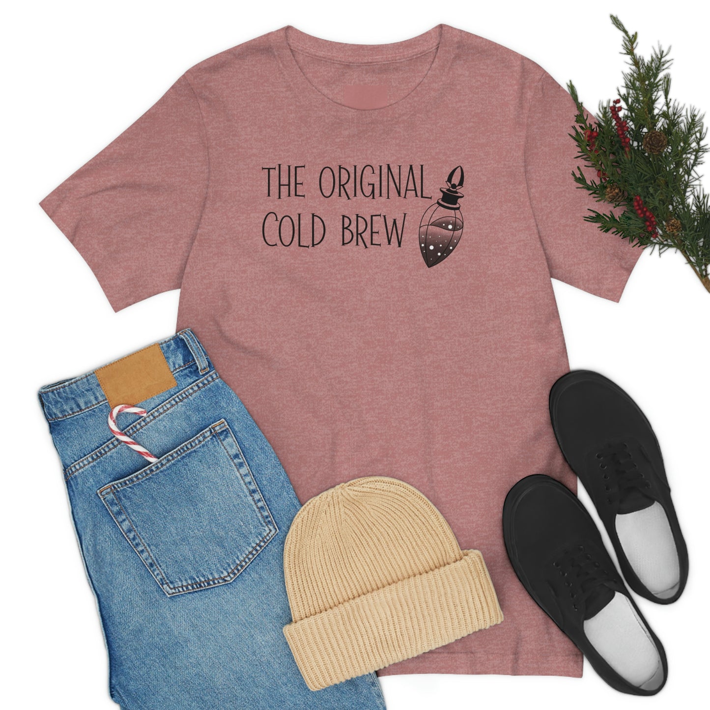 The Original Cold Brew Black Font Unisex Jersey Short Sleeve Tee