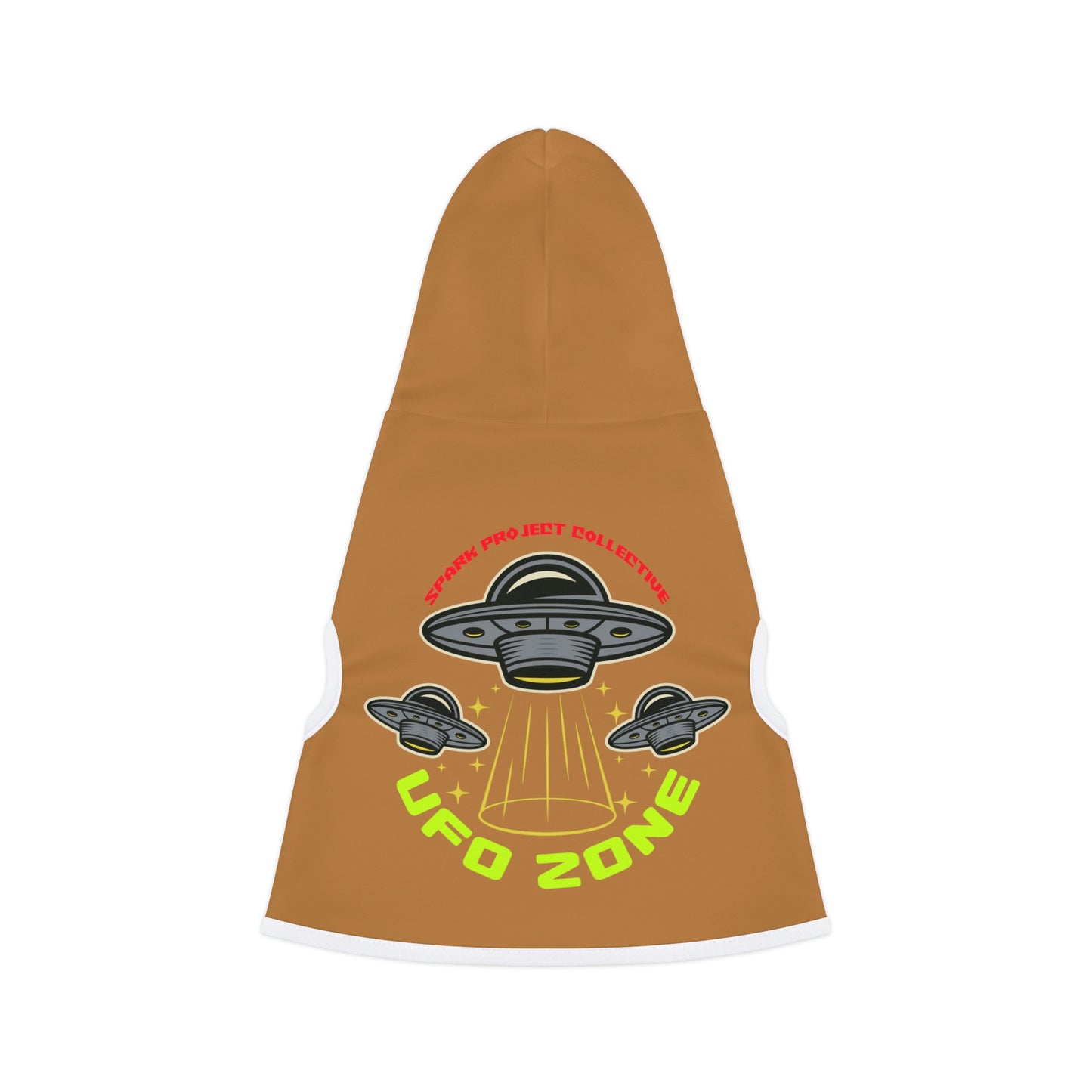 UFO Zone Lt Brown Dog Hoodie