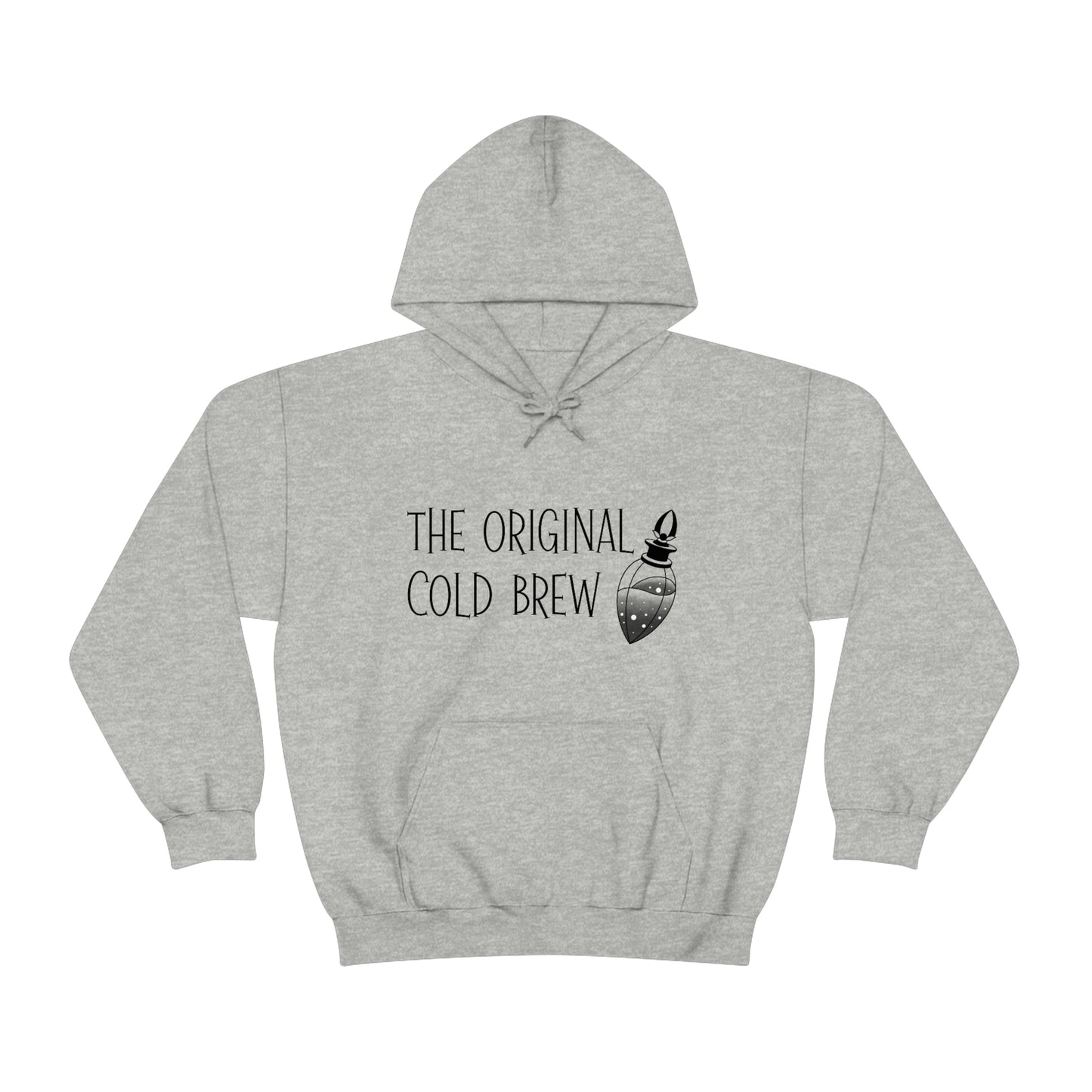 The Original Cold Brew Black Font Unisex Heavy Blend™ Hooded Sweatshirt