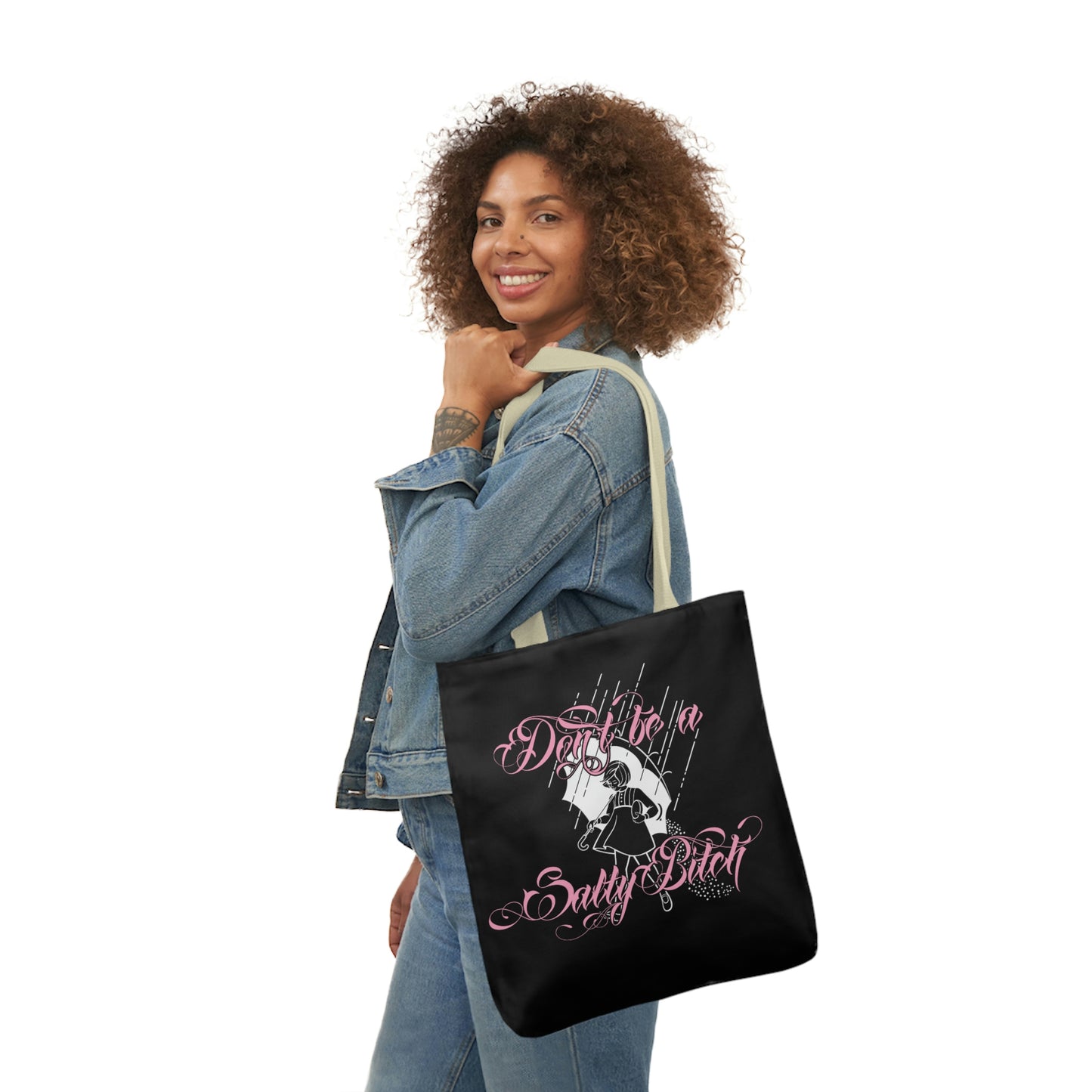 Don't Be Salty AOP Polyester Canvas Tote Bag