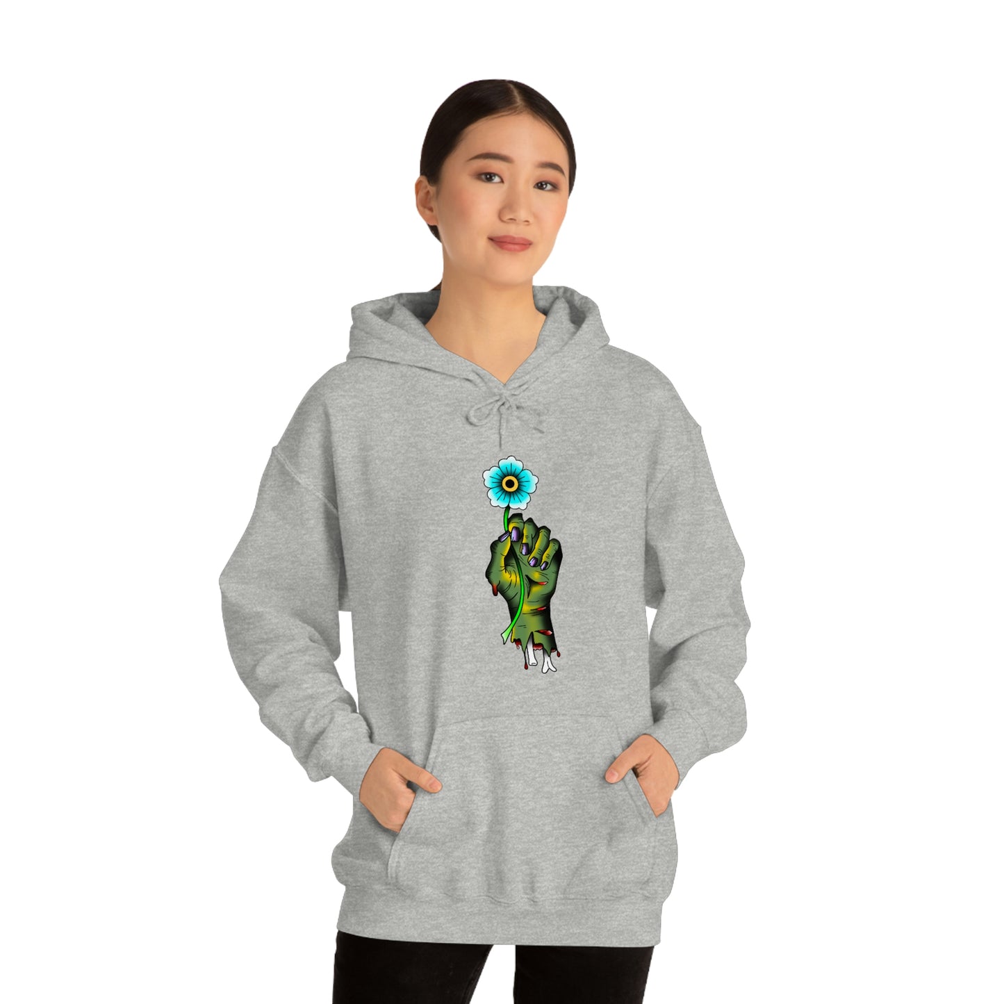 Zombie Flower Unisex Heavy Blend™ Hooded Sweatshirt