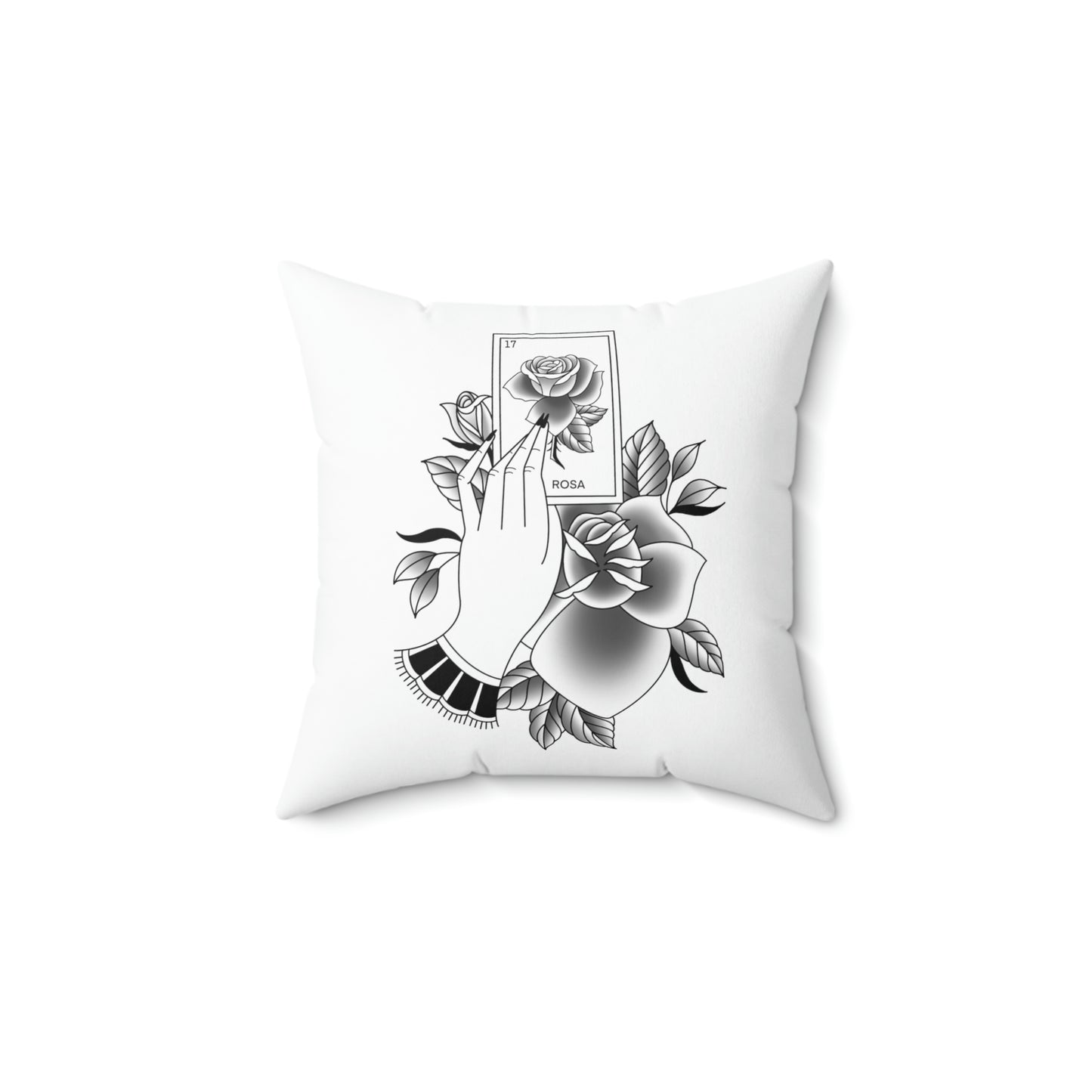 Rosa Card - Gypsy Spun Polyester Square Pillow