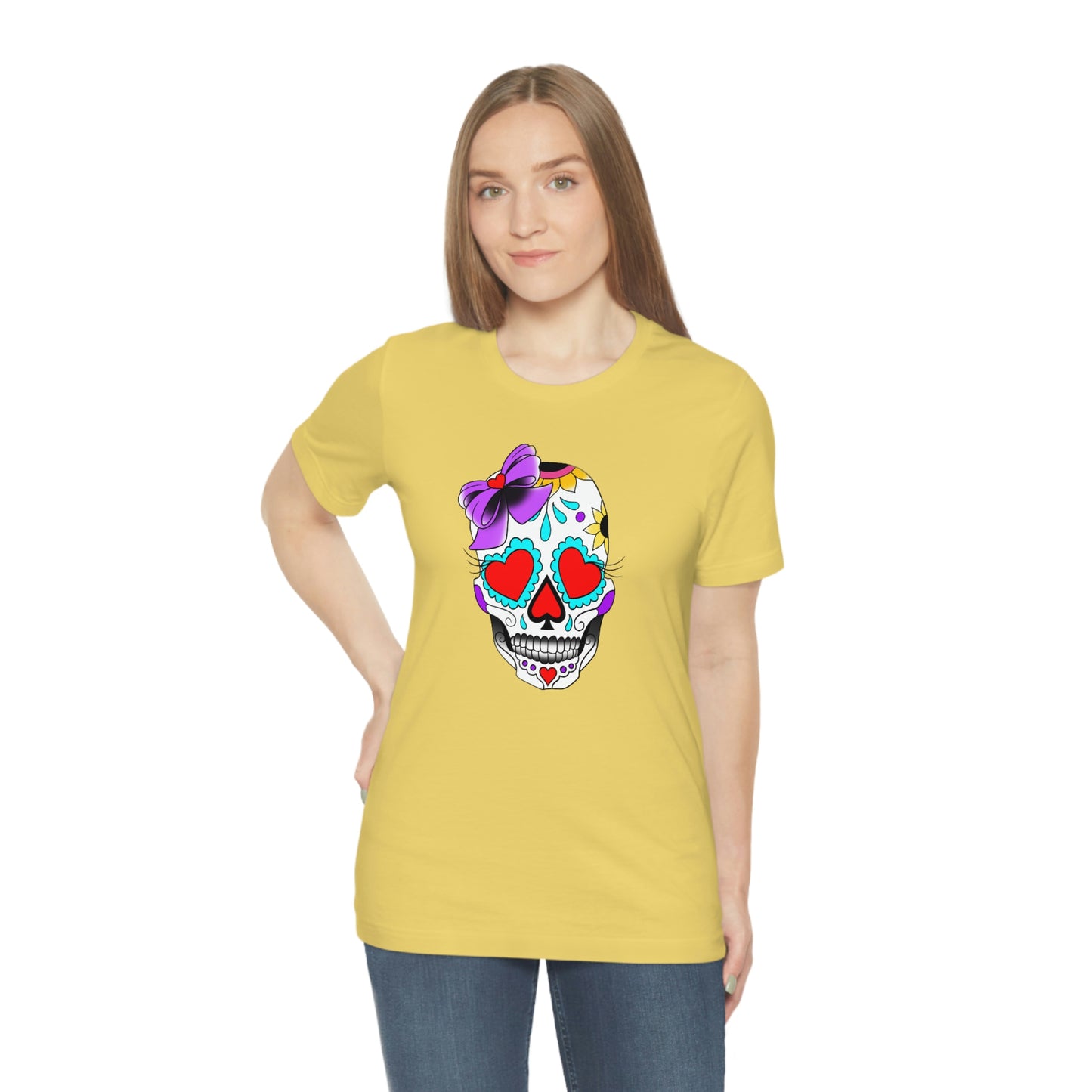 Lady Day of the Dead Unisex Jersey Short Sleeve Tee