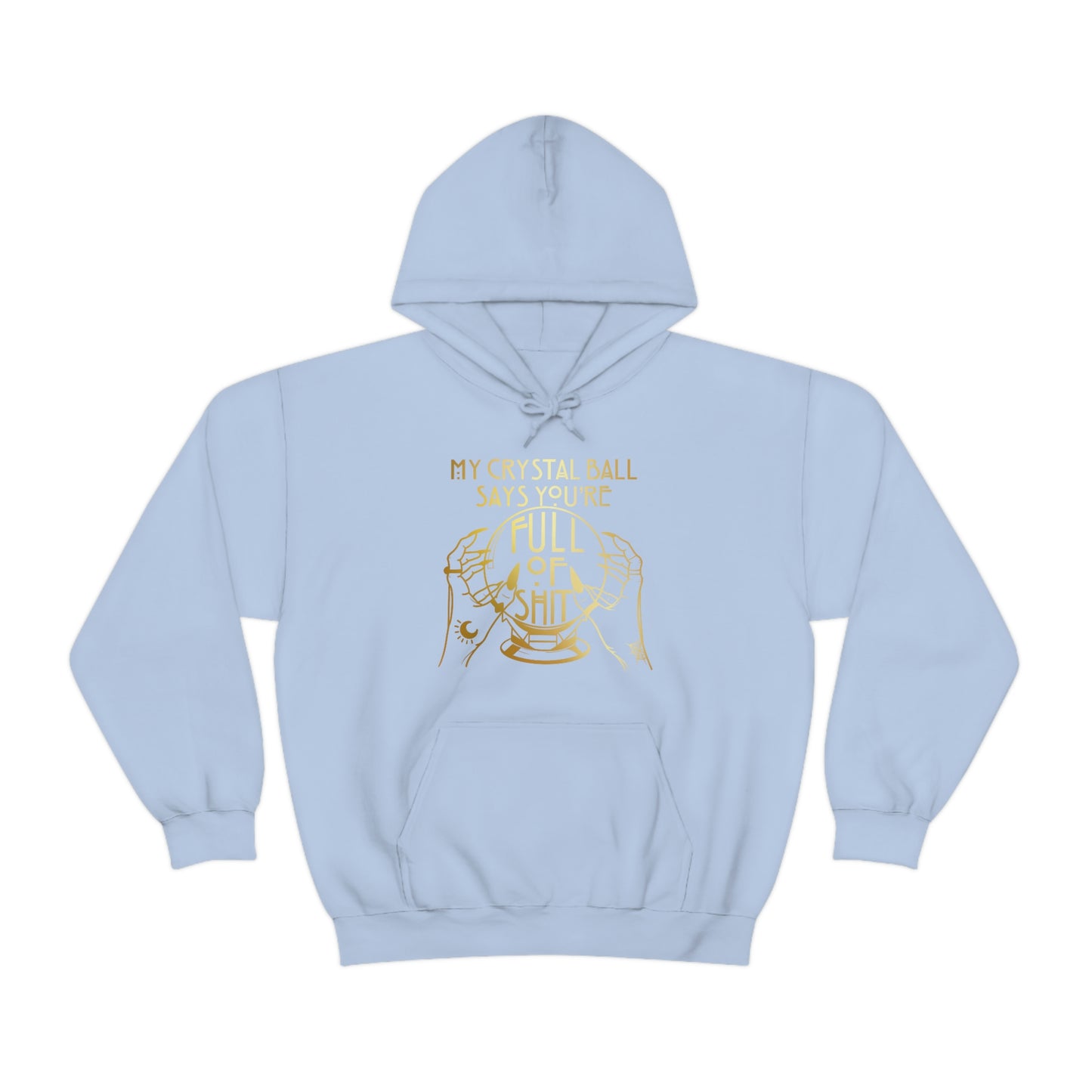 My Crystal Ball Gold Font Unisex Heavy Blend™ Hooded Sweatshirt