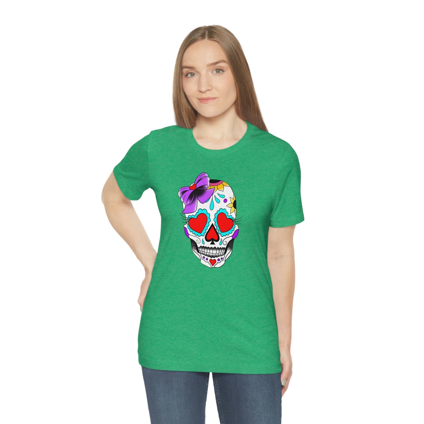 Lady Day of the Dead Unisex Jersey Short Sleeve Tee