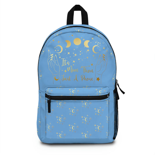 Light Blue More than a phase stars Backpack