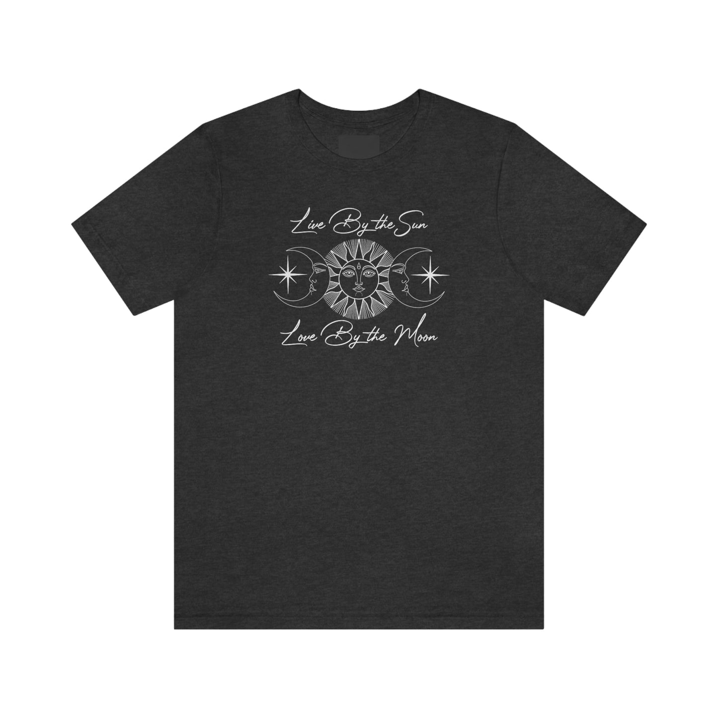 Live by The Sun White Font Unisex Jersey Short Sleeve Tee