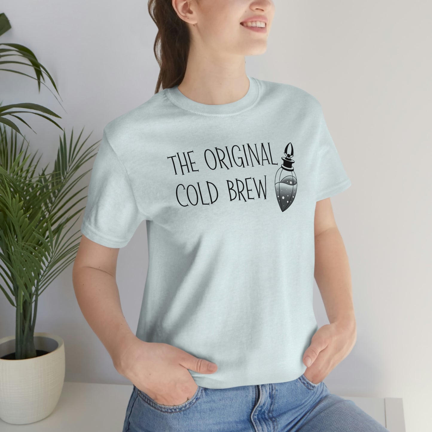 The Original Cold Brew Black Font Unisex Jersey Short Sleeve Tee