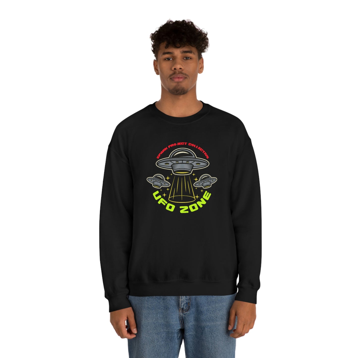 UFO Zone Dark unisex heavy blend crewneck sweatshirt