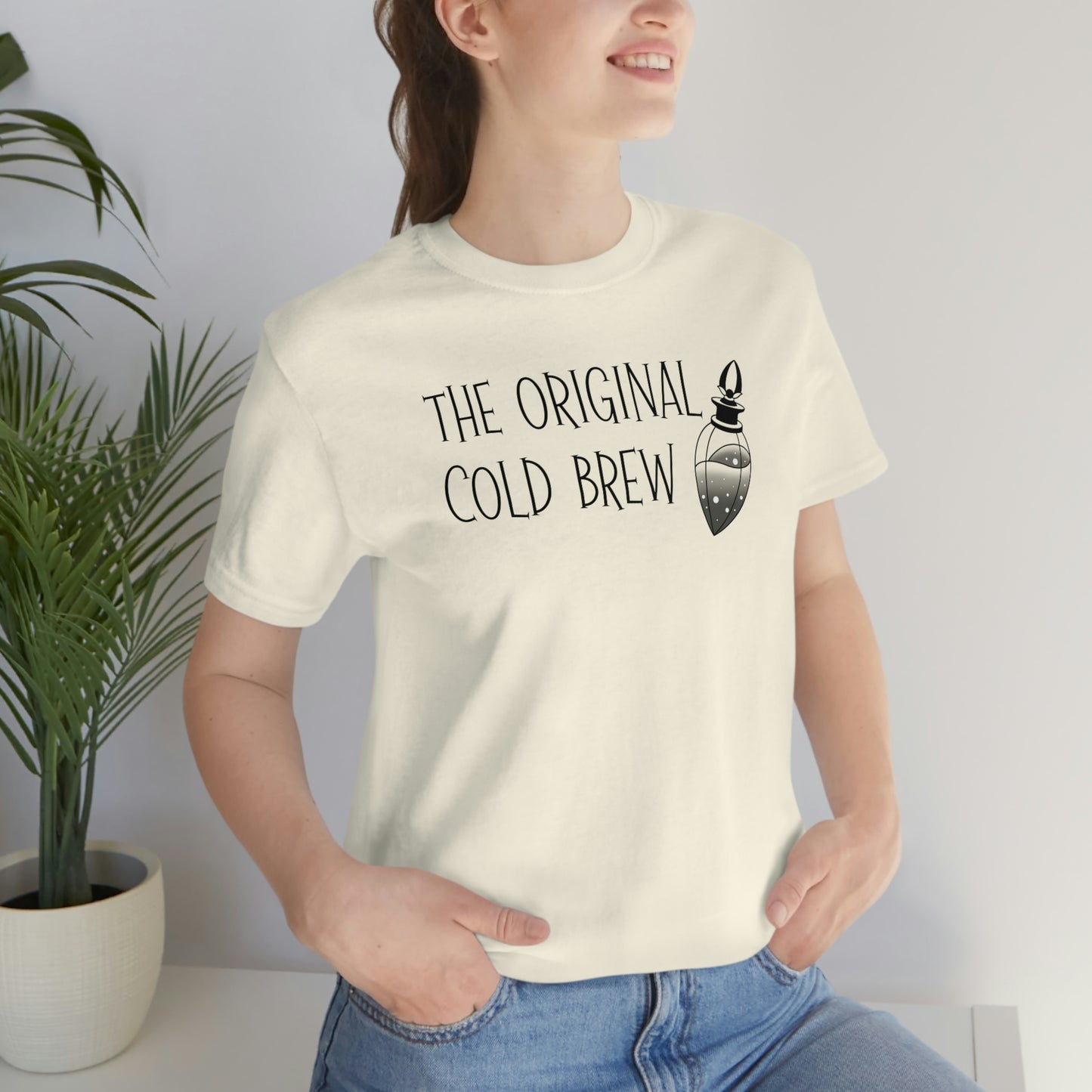 The Original Cold Brew Black Font Unisex Jersey Short Sleeve Tee