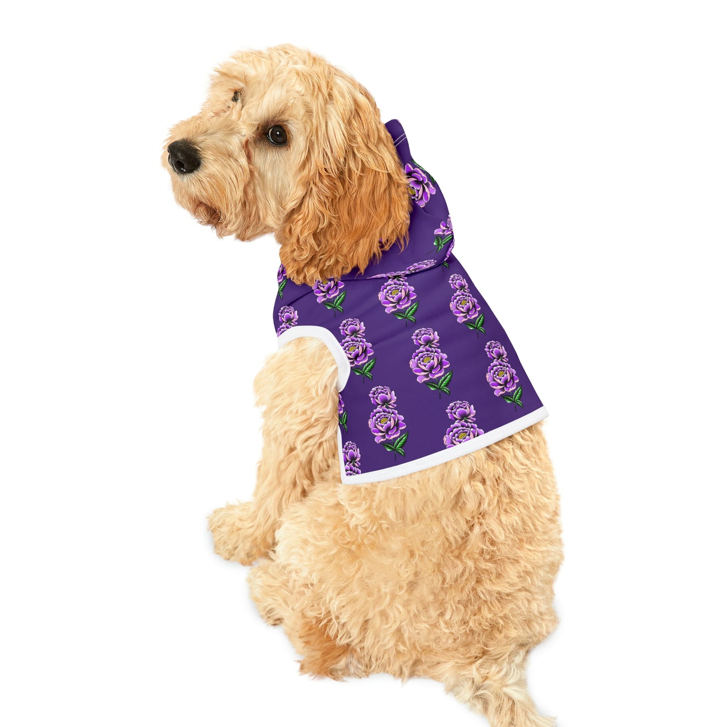 Flower Pattern Dog Hoodie