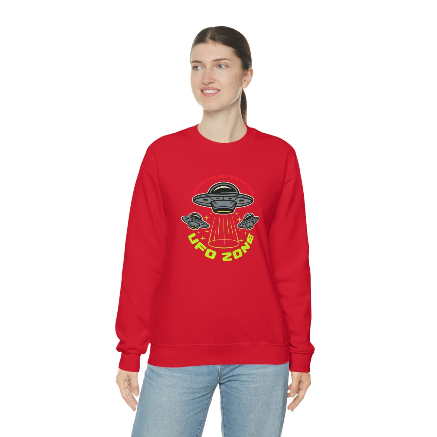 UFO Zone Dark unisex heavy blend crewneck sweatshirt