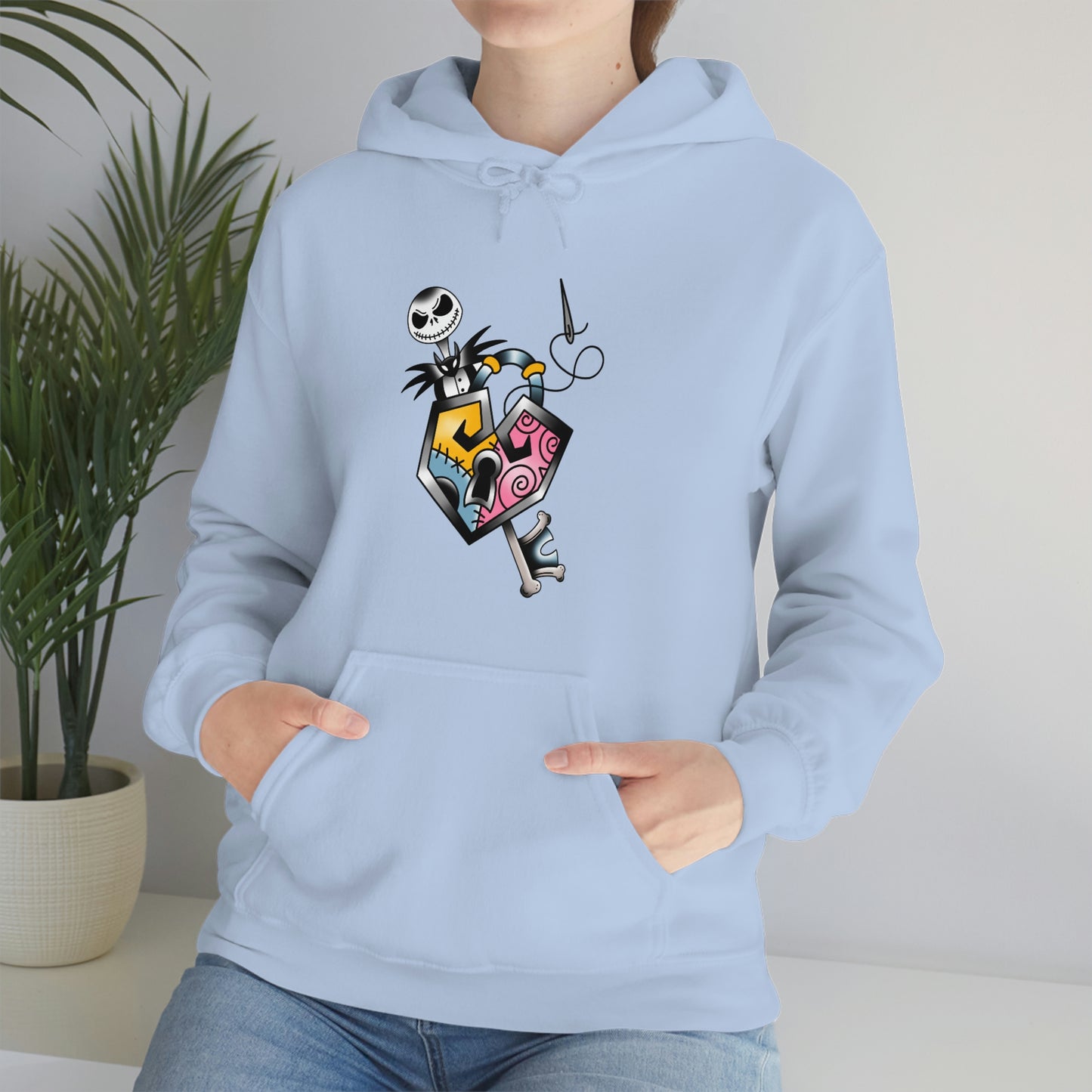 Jack and Sally Lock and Key Unisex Heavy Blend™ Hooded Sweatshirt