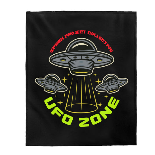 UFO Zone Velveteen Plush Blanket