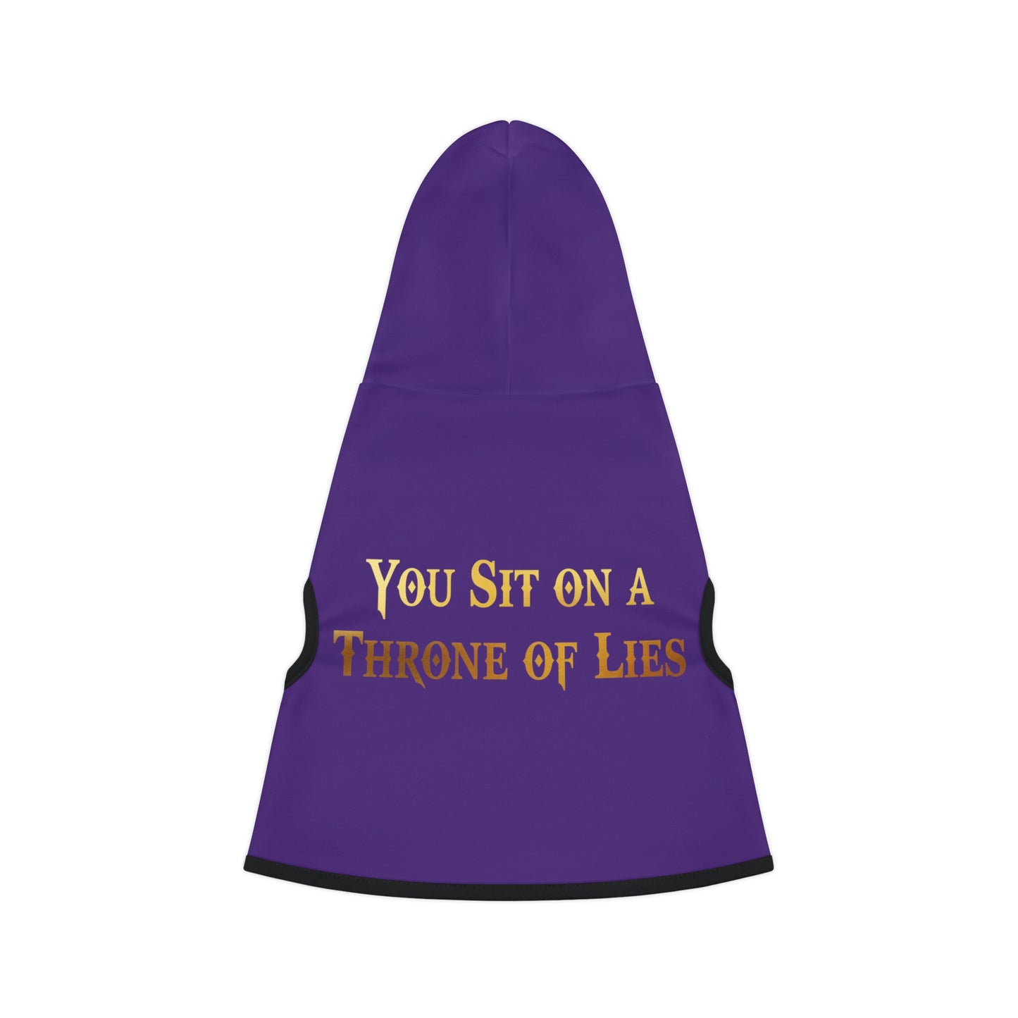 You Sit On A Throne Of Lies Dark Purple Dog Hoodie