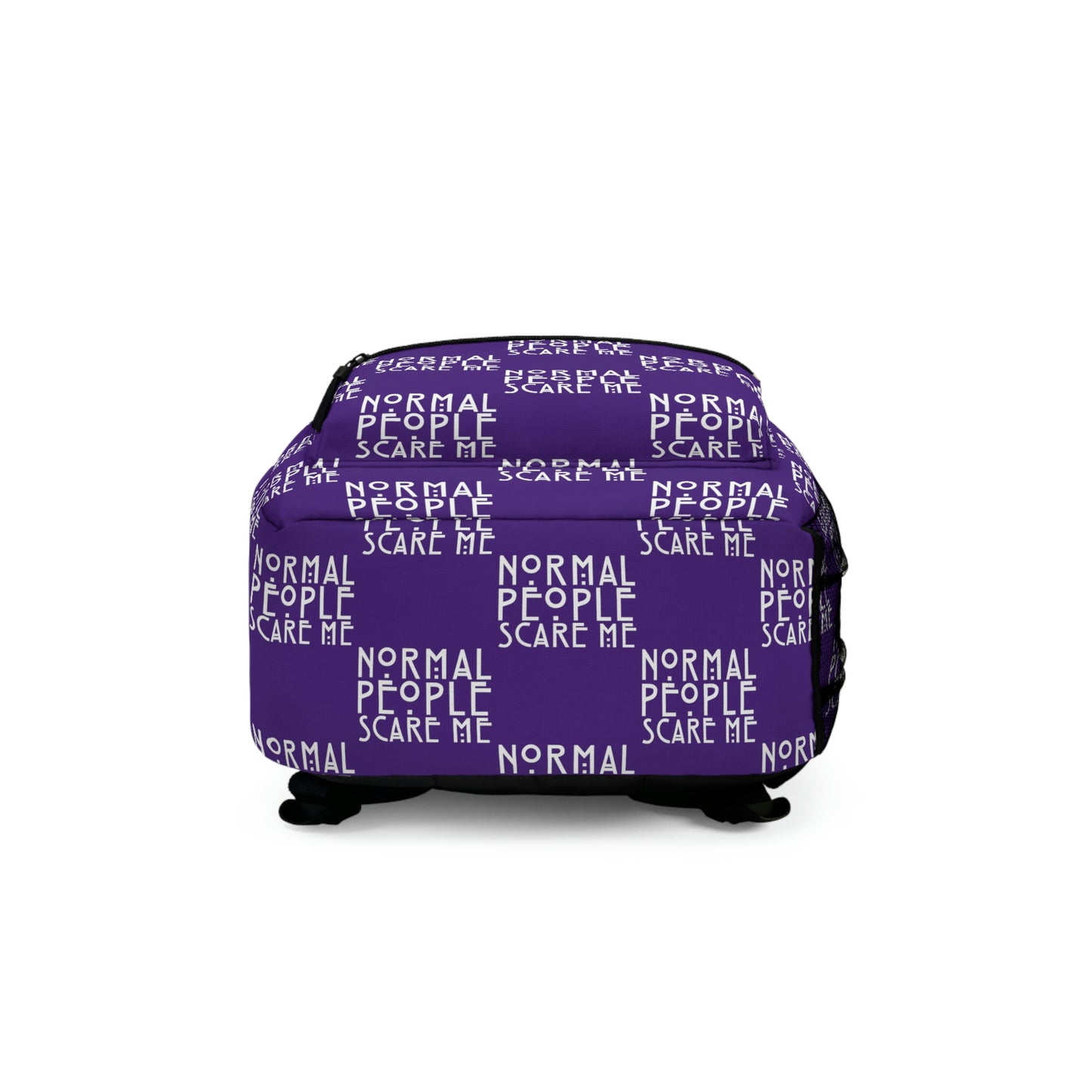 Purple Checkered Normal people Backpack