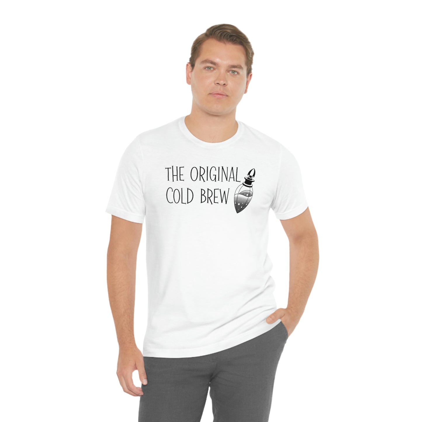 The Original Cold Brew Black Font Unisex Jersey Short Sleeve Tee