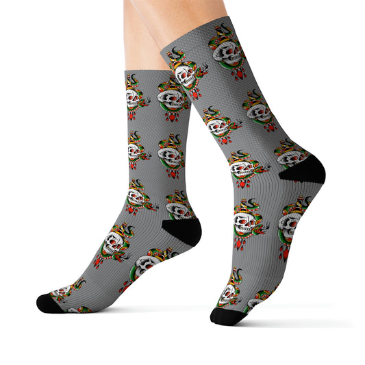 Snake and Dagger Sublimation Socks