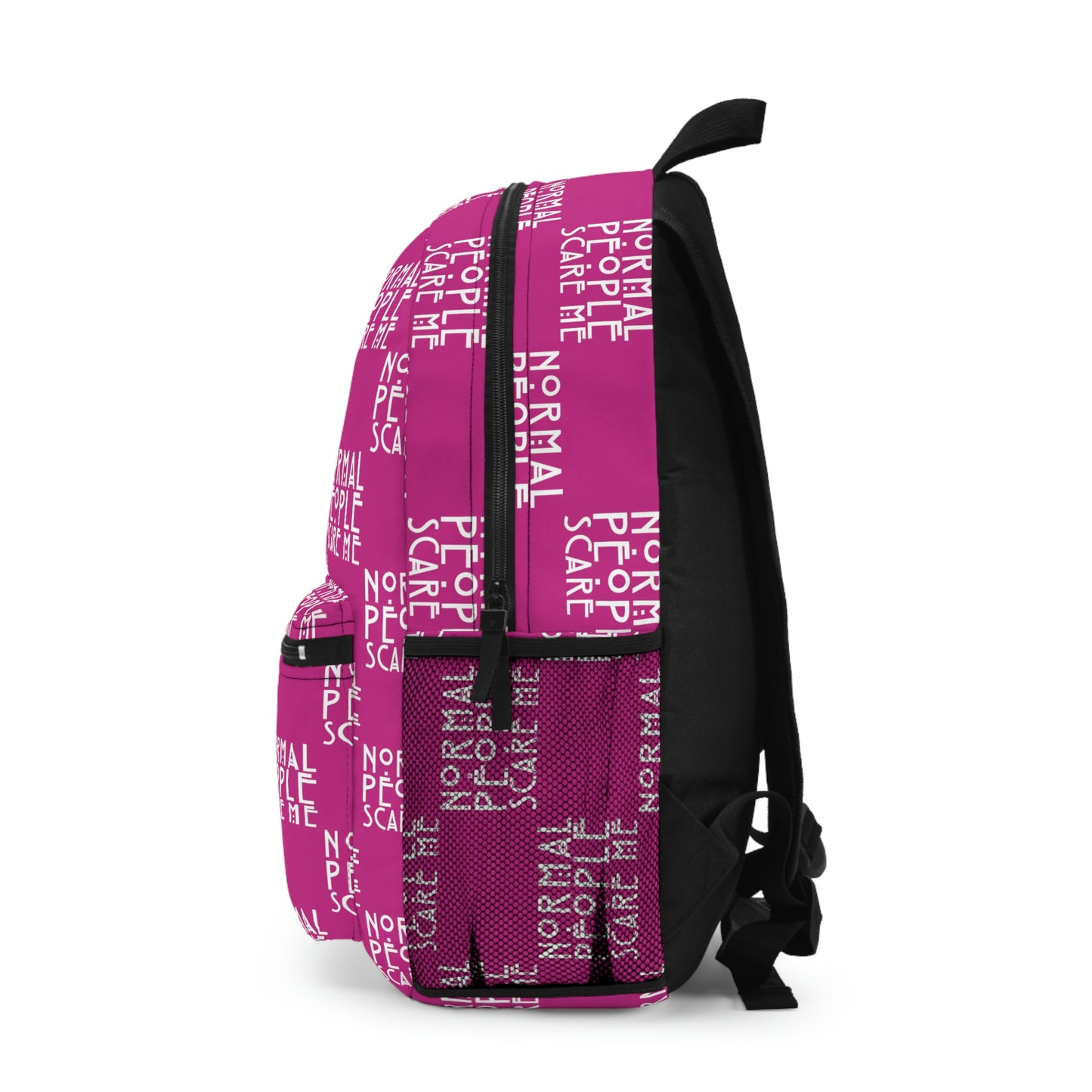 Pink Checkered Normal people Backpack