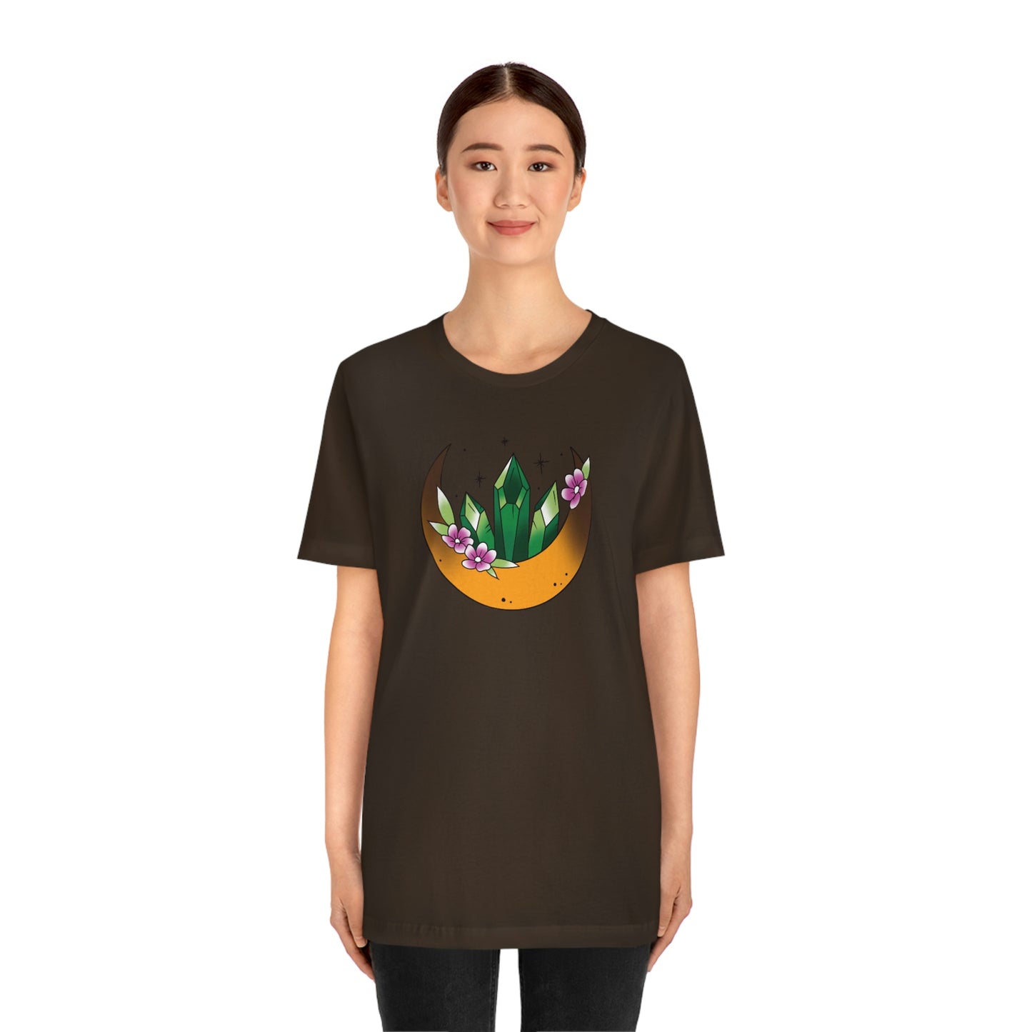 Green Crystal Unisex Jersey Short Sleeve Tee