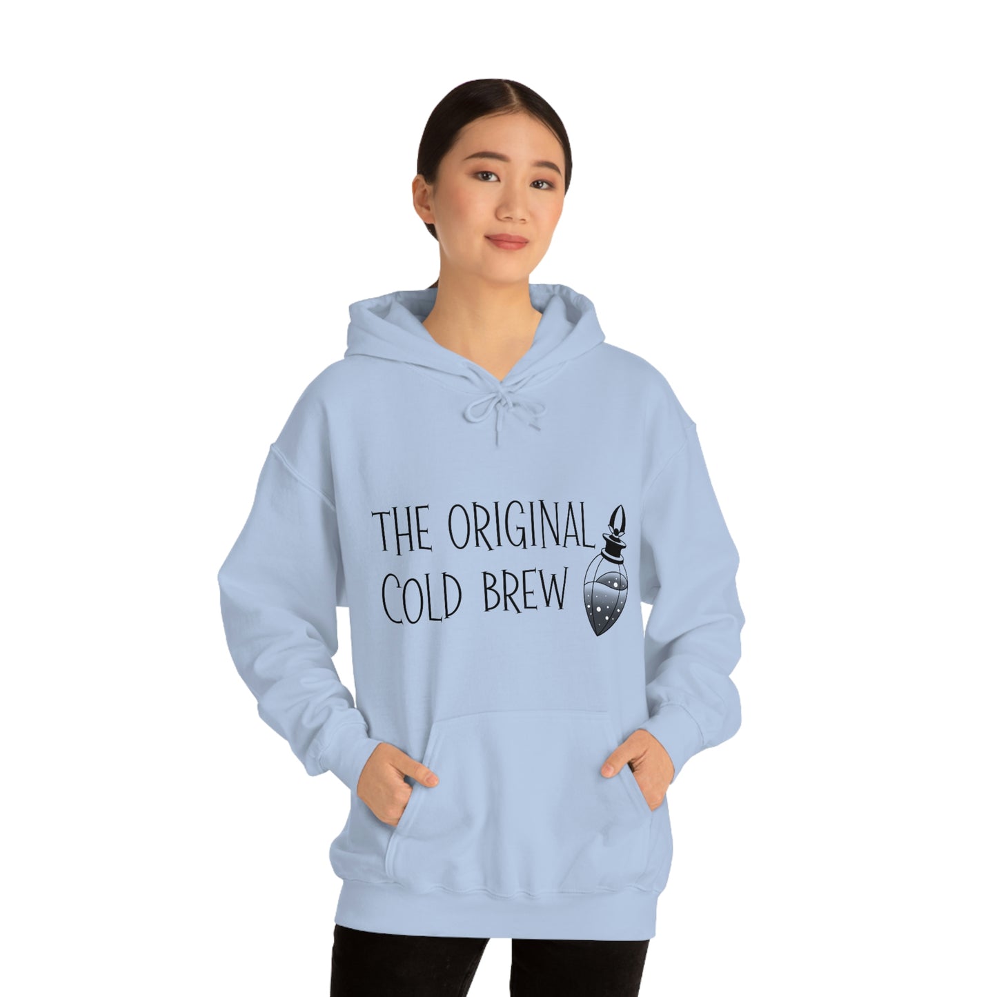 The Original Cold Brew Black Font Unisex Heavy Blend™ Hooded Sweatshirt