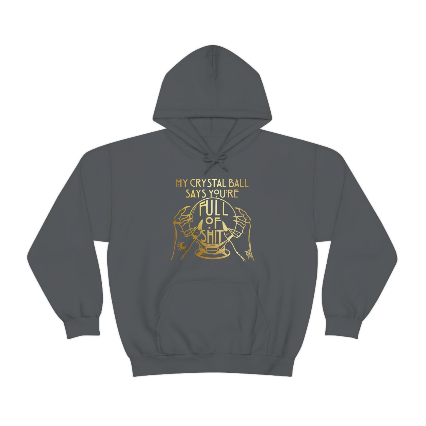 My Crystal Ball Gold Font Unisex Heavy Blend™ Hooded Sweatshirt