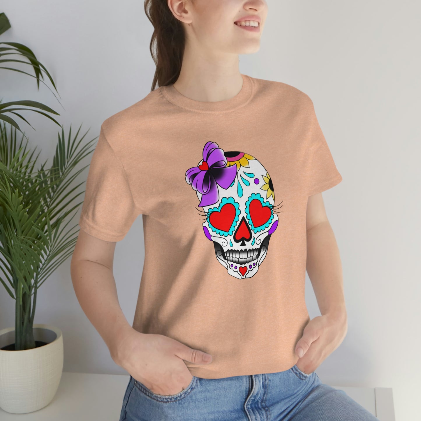 Lady Day of the Dead Unisex Jersey Short Sleeve Tee