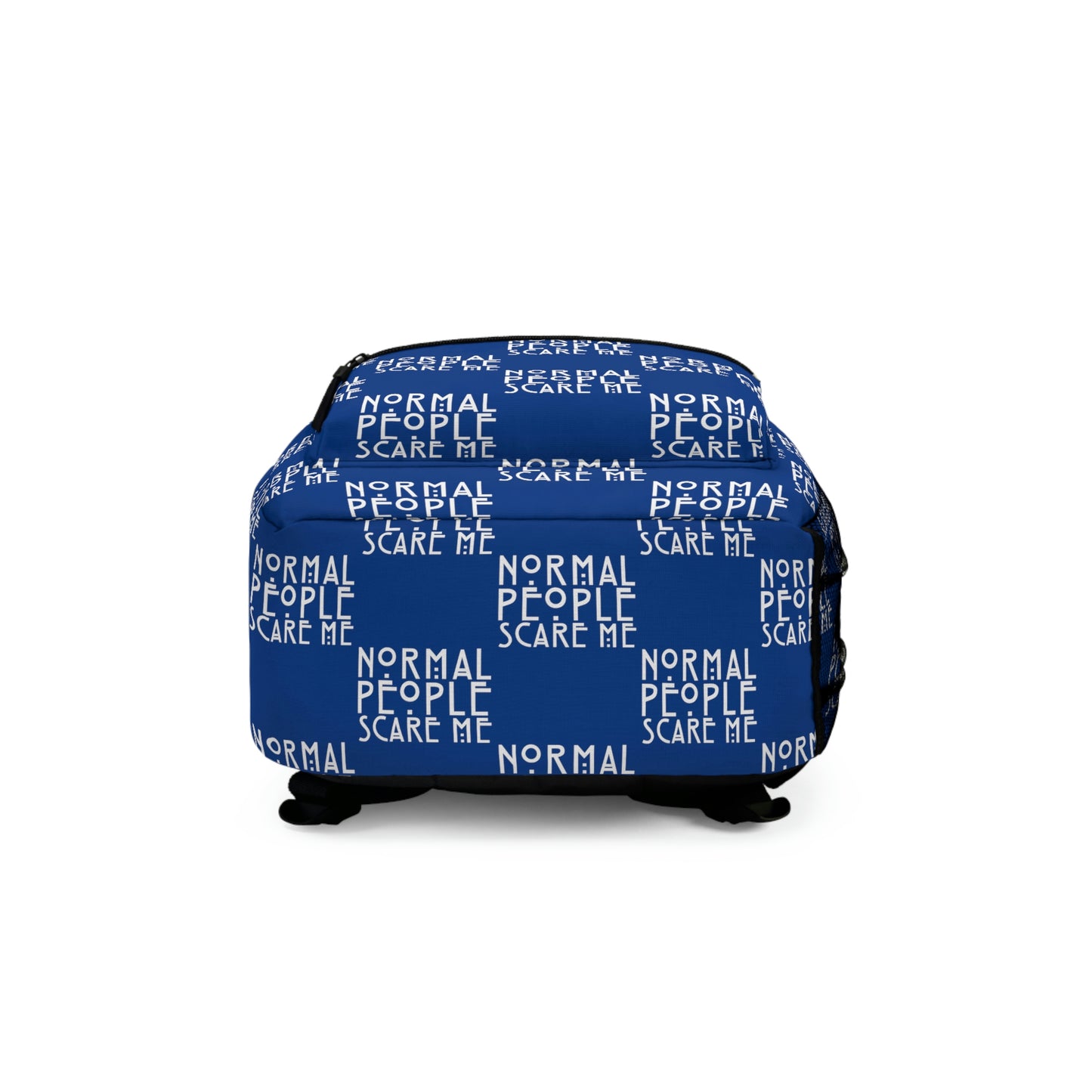 Dark Blue Checkered Normal people Backpack