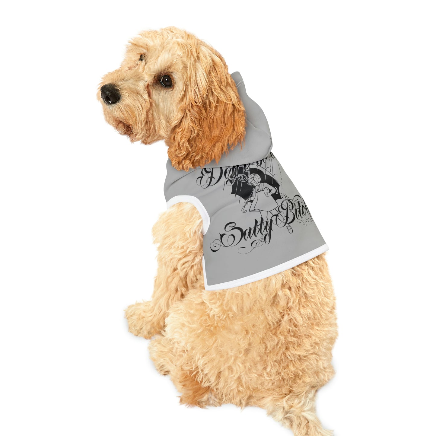 Don't Be Salty Grey Dog Hoodie