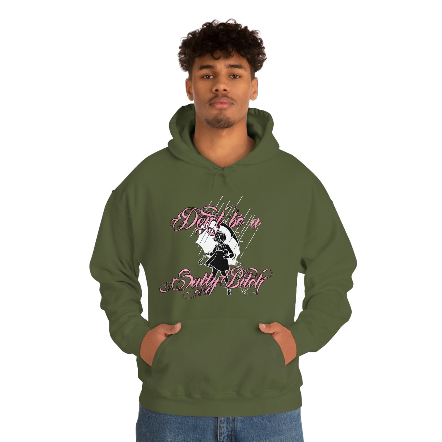 Don't Be Salty Pink Font Unisex Heavy Blend™ Hooded Sweatshirt