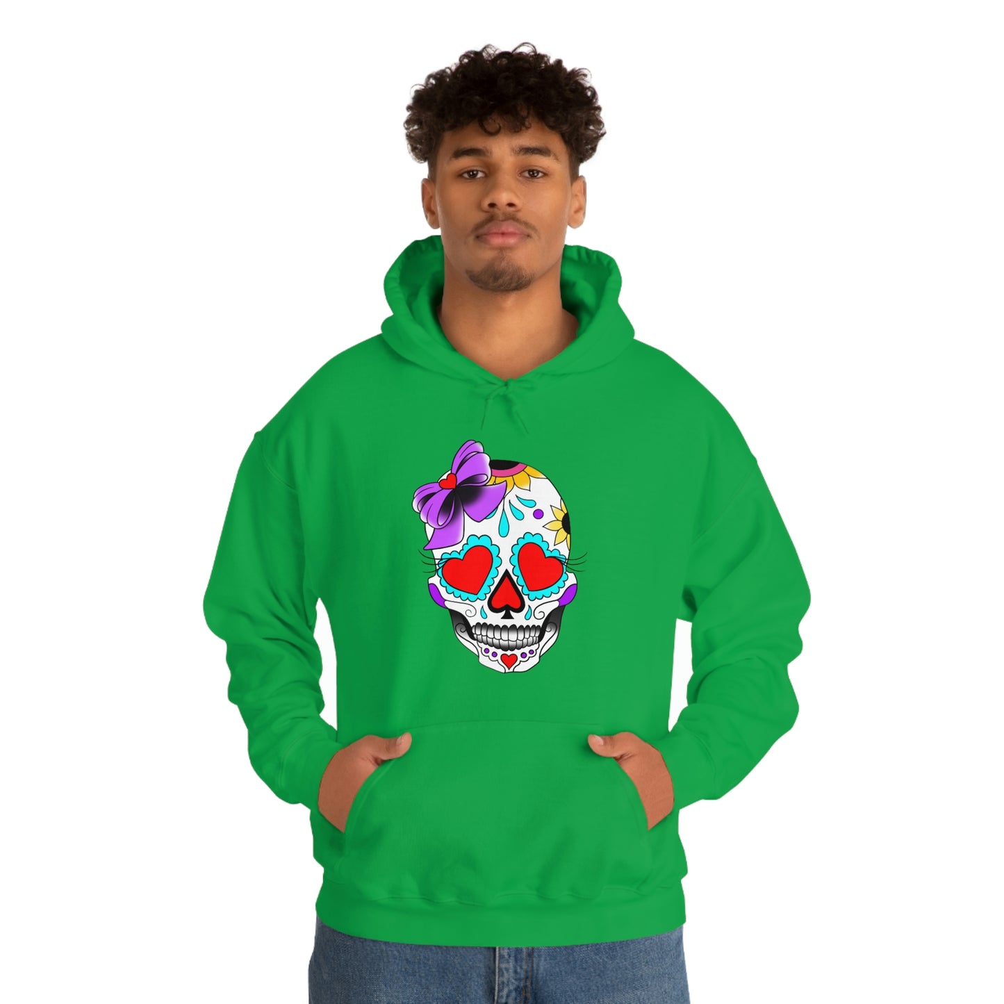 Lady Day of the Dead Unisex Heavy Blend™ Hooded Sweatshirt