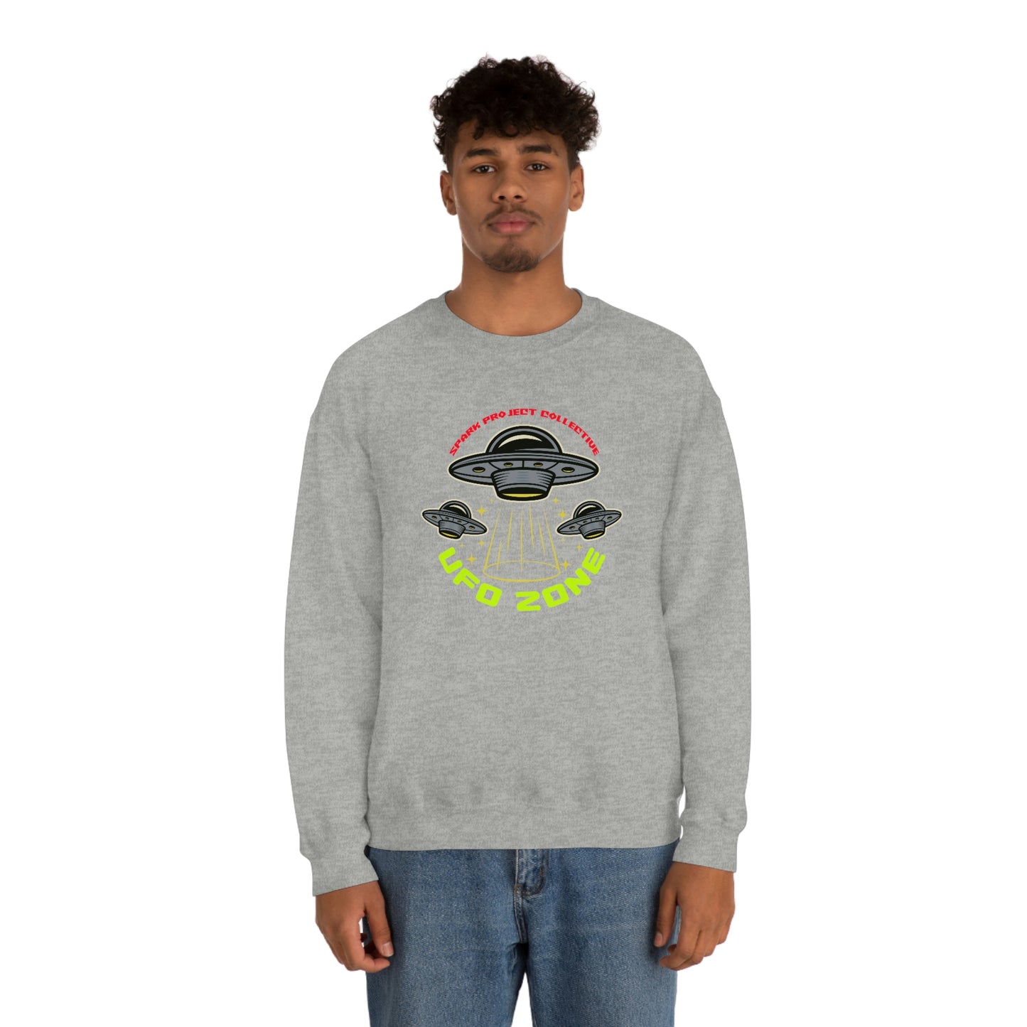 UFO Zone Dark unisex heavy blend crewneck sweatshirt