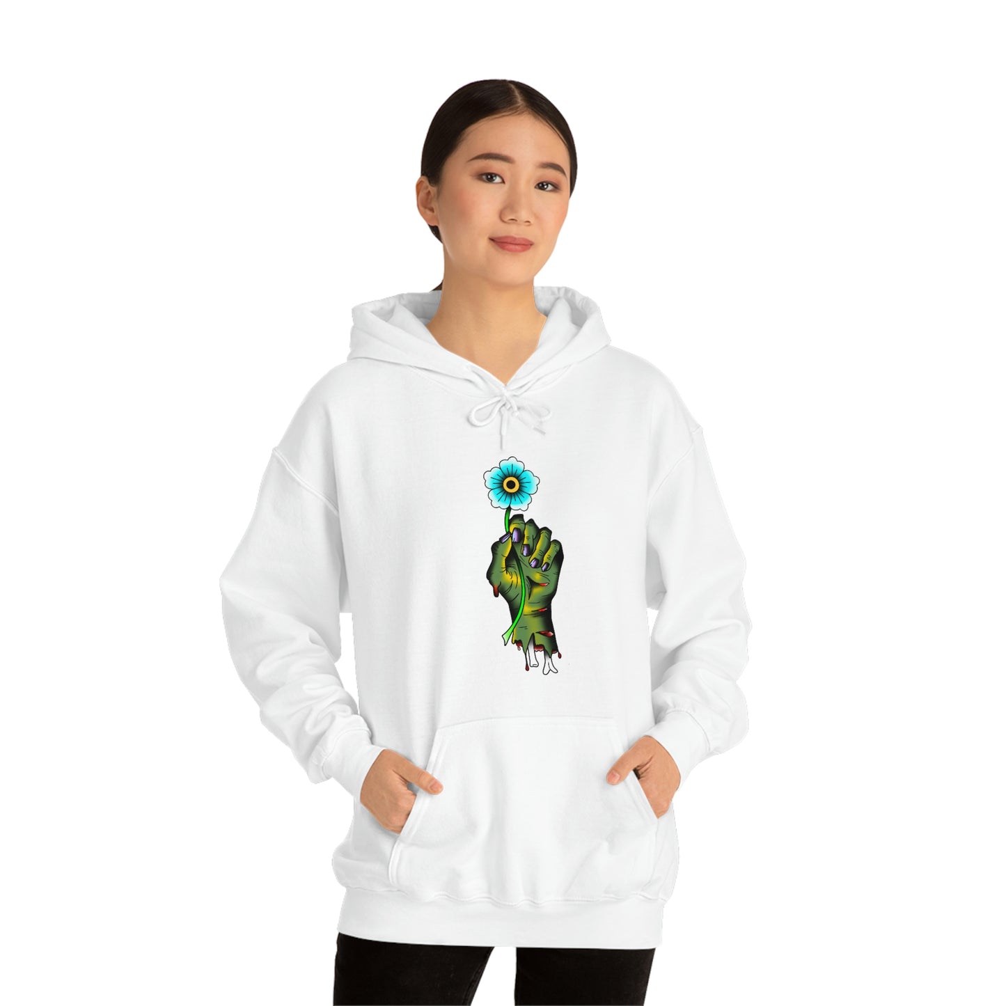 Zombie Flower Unisex Heavy Blend™ Hooded Sweatshirt