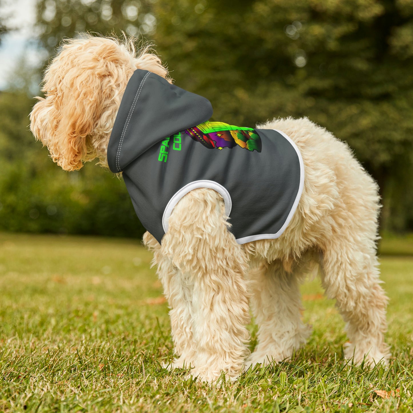 UFO Spark Dk Grey Dog Hoodie