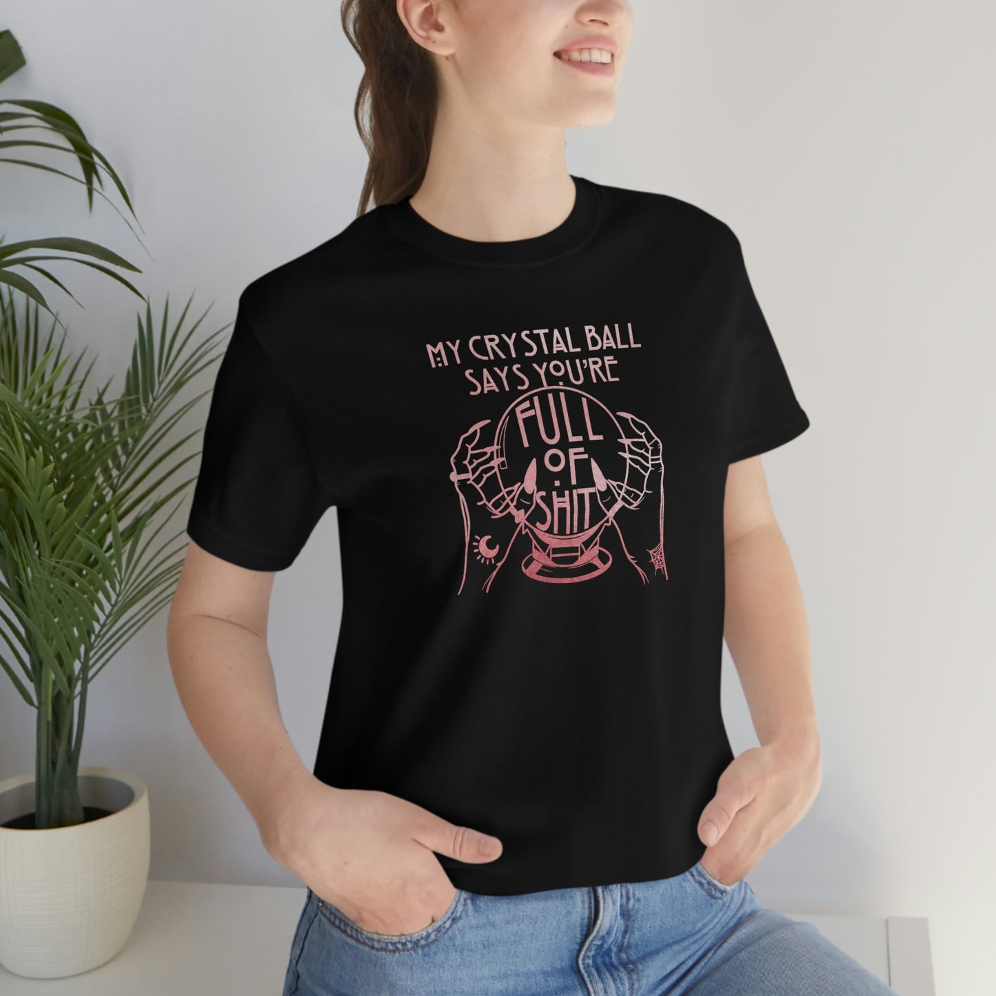 My Crystal Ball Pink Font Unisex Jersey Short Sleeve Tee