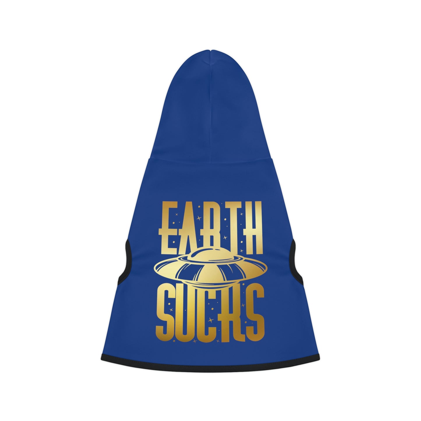 Earth Sucks Blue Dog Hoodie