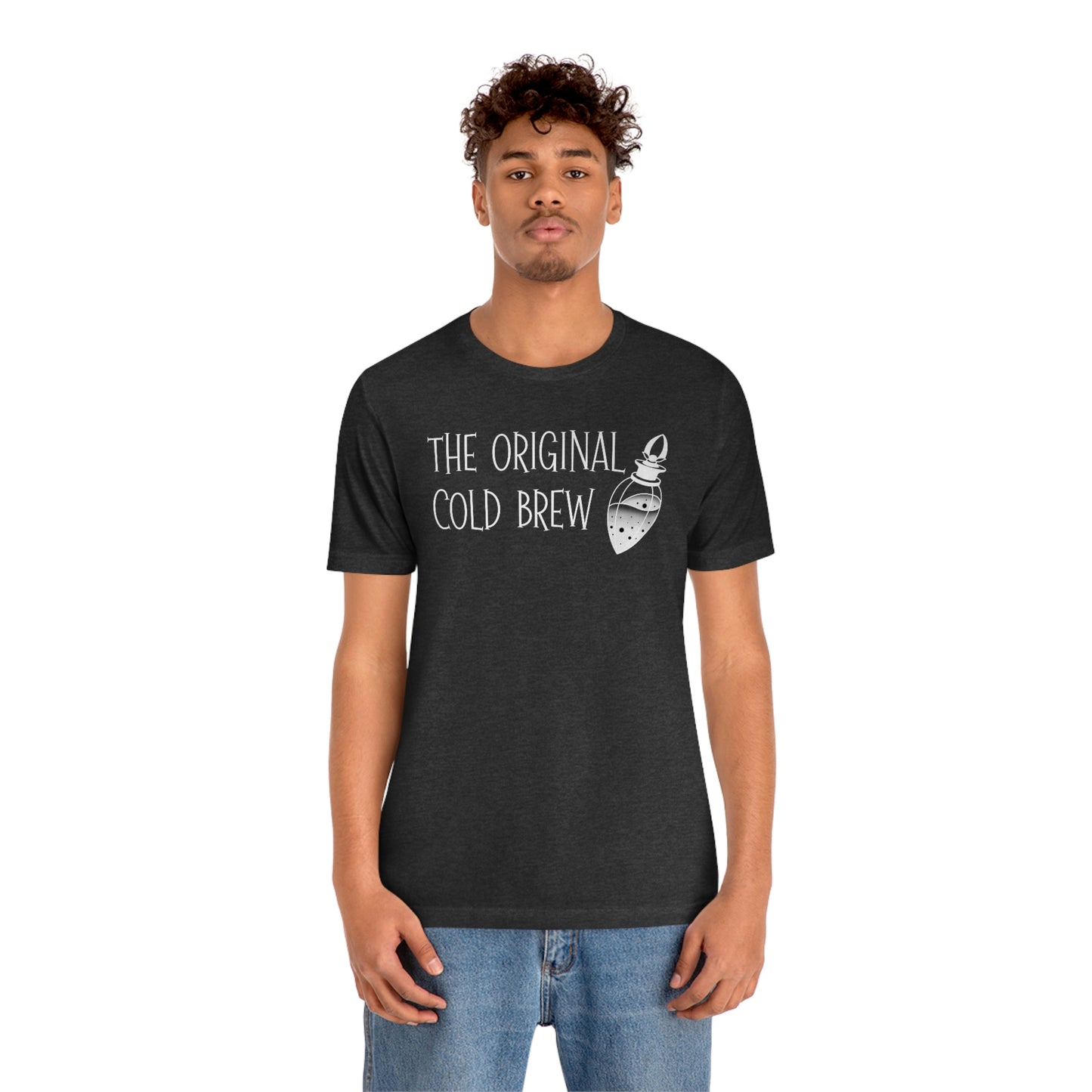 The Original Cold Brew White Font Unisex Jersey Short Sleeve Tee