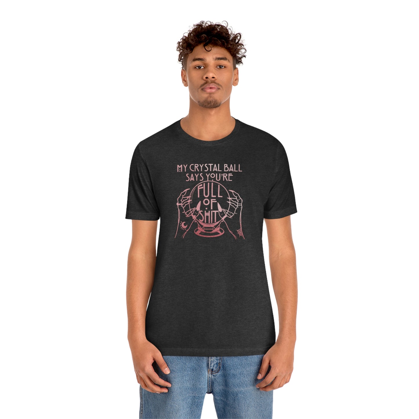 My Crystal Ball Pink Font Unisex Jersey Short Sleeve Tee