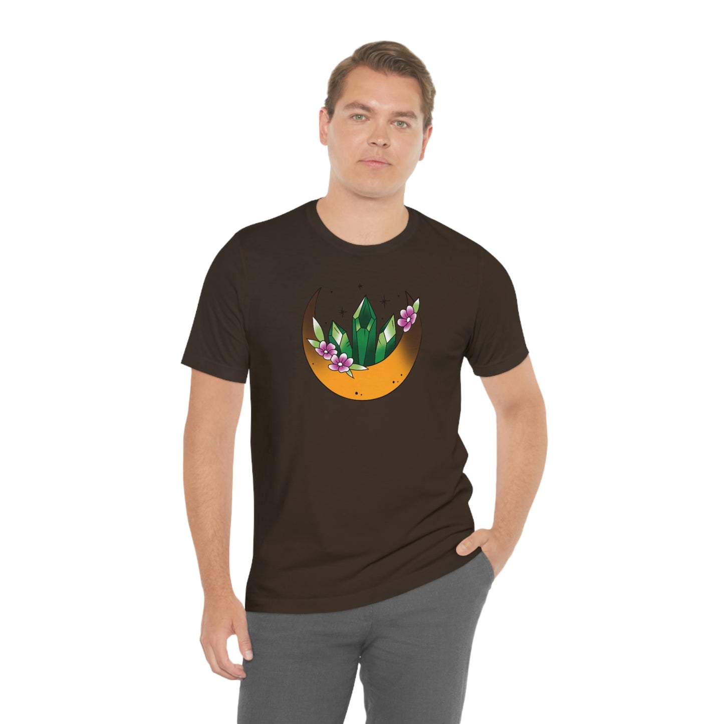 Green Crystal Unisex Jersey Short Sleeve Tee