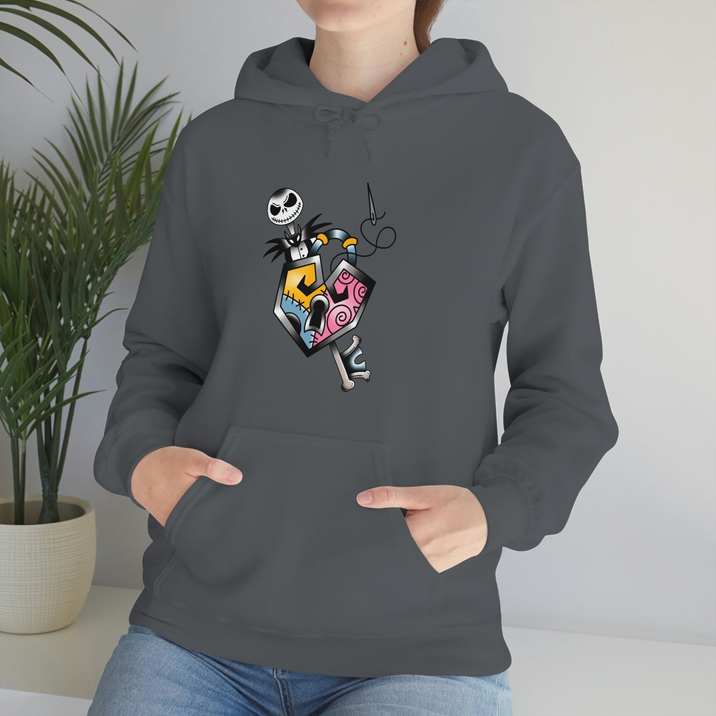 Jack and Sally Lock and Key Unisex Heavy Blend™ Hooded Sweatshirt