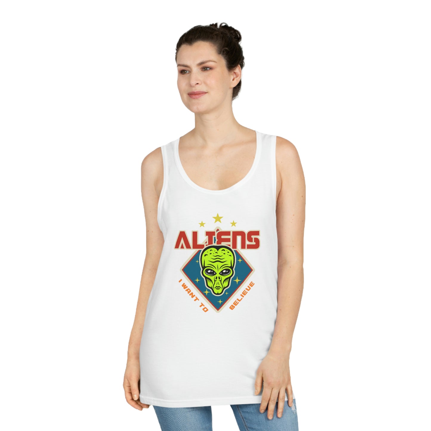 Aliens I Want to Believe Unisex Softstyle™ Tank Top